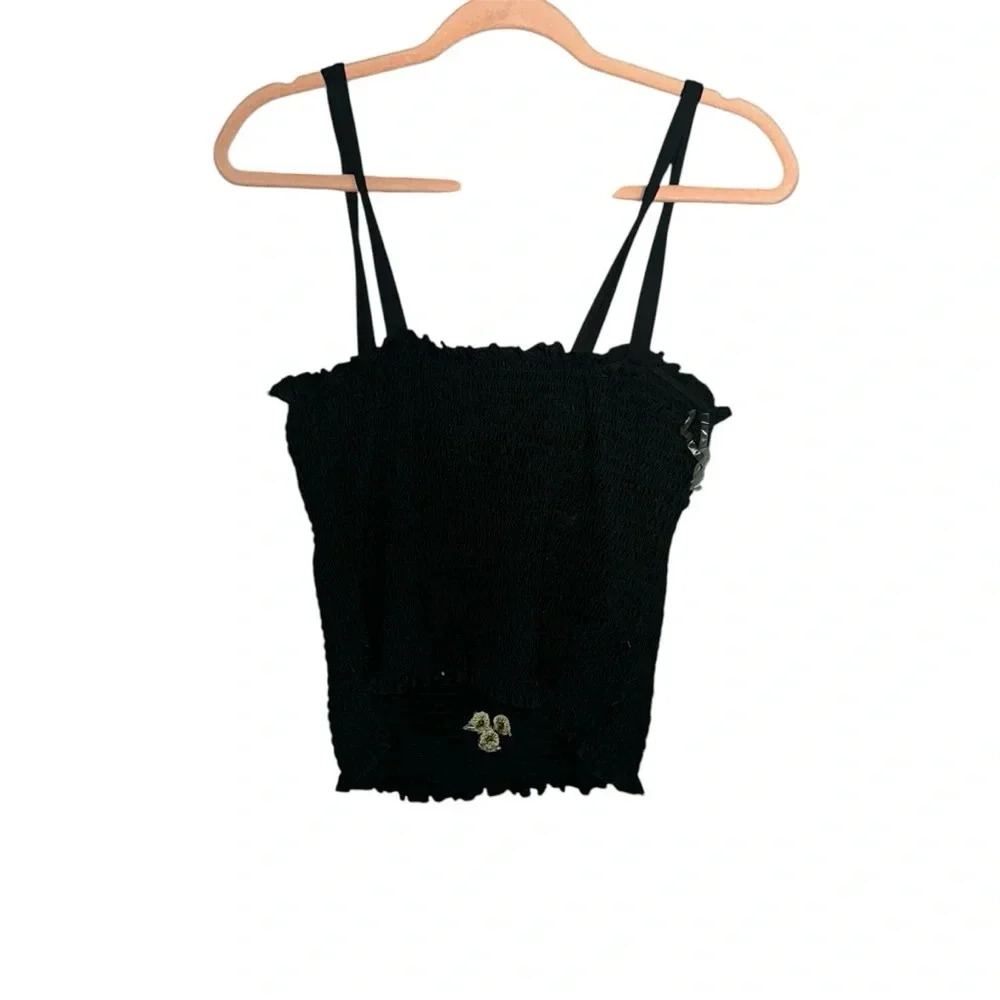 Rue21 soft floral crop top (F16) - Picture 4 of 5